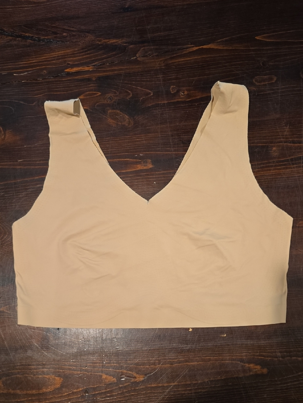 ​F.I.T. Figure Improving Technology Seamless Wireless Bralette Tan Nude Size S
